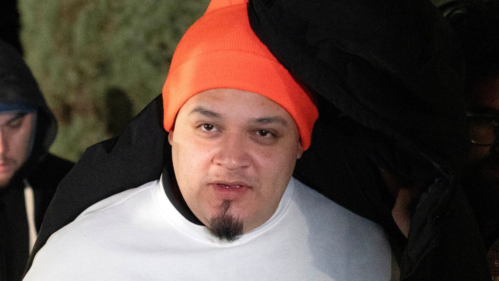 Kilmar Abrego Garcia arrives at his home in Beltsville, Maryland, following his release from detention. Pic: AP