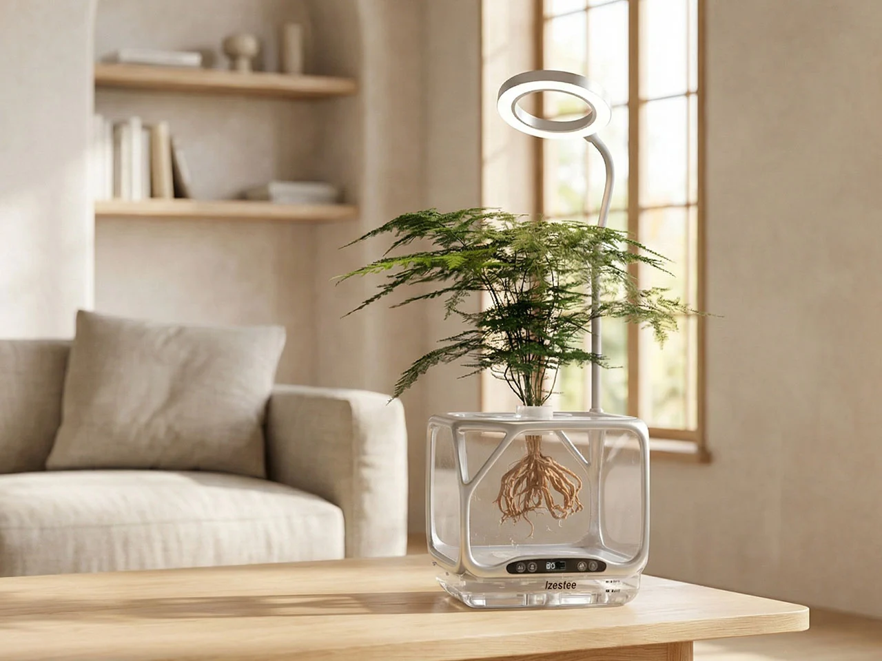 O primeiro ecossistema aeropônico de mesa do mundo permite cultivar plantas no ar, sem água ou solo