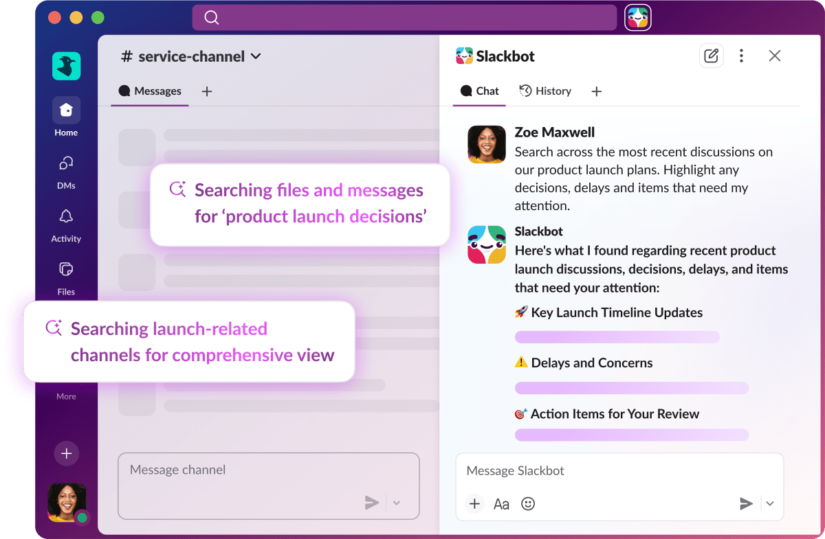 Slackbot, Salesforce